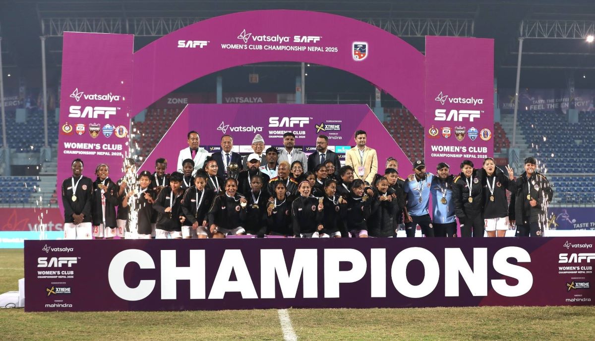 साफ महिला क्लब च्याम्पियनसिप : एपीएफलाई हराउँदै इस्ट बंगाल च्याम्पियन