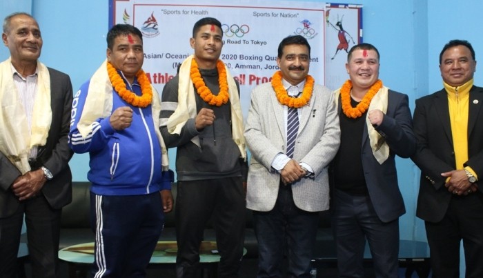 चार सदस्यीय बक्सिङ टोली जोर्डन प्रस्थान