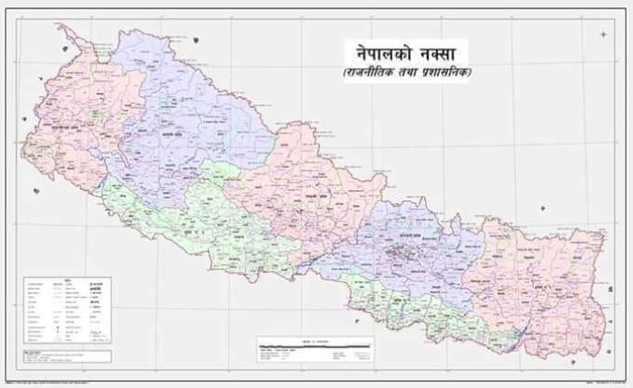 सरकारद्वारा लिम्पियाधुरासहितको नेपालको नक्सा सार्वजनिक