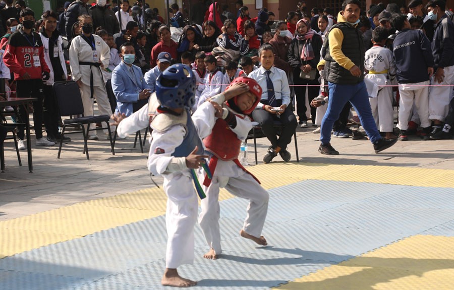 प्रथम उपत्यकाव्यापी तेक्वान्दोमा सुमिस्ता र पुनमलाई स्वर्ण