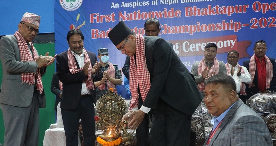 प्रथम राष्ट्रव्यापी भक्तपुर ब्याडमिन्टनमा बविस र डेभिडको विजयी सुरुआत