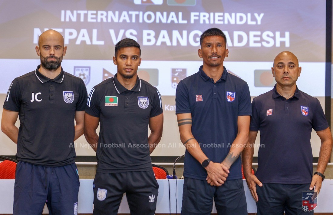 नेपालले आज बंगलादेशसँग मैत्रिपूर्ण फुटबल खेल्दै