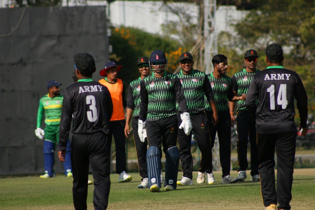 प्रधानमन्त्री कप : आर्मीको फराकिलो जित, एपीएफ र गण्डकीबीचको खेल टाइ