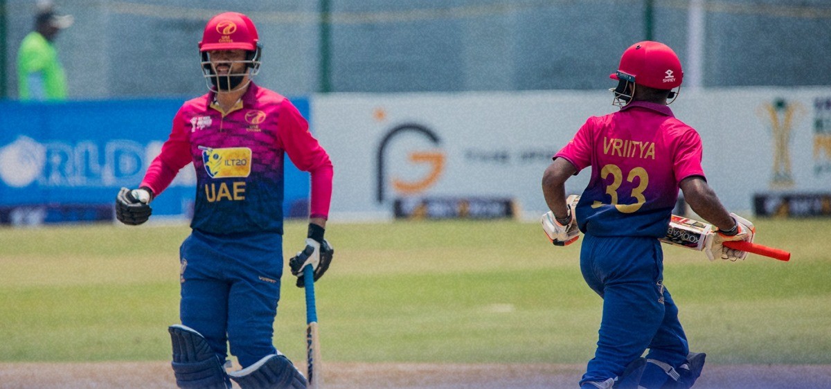 वृत्य र रोहनको शतकमा कुवेतलाई युएईको ३७२ रनको विशाल लक्ष्य