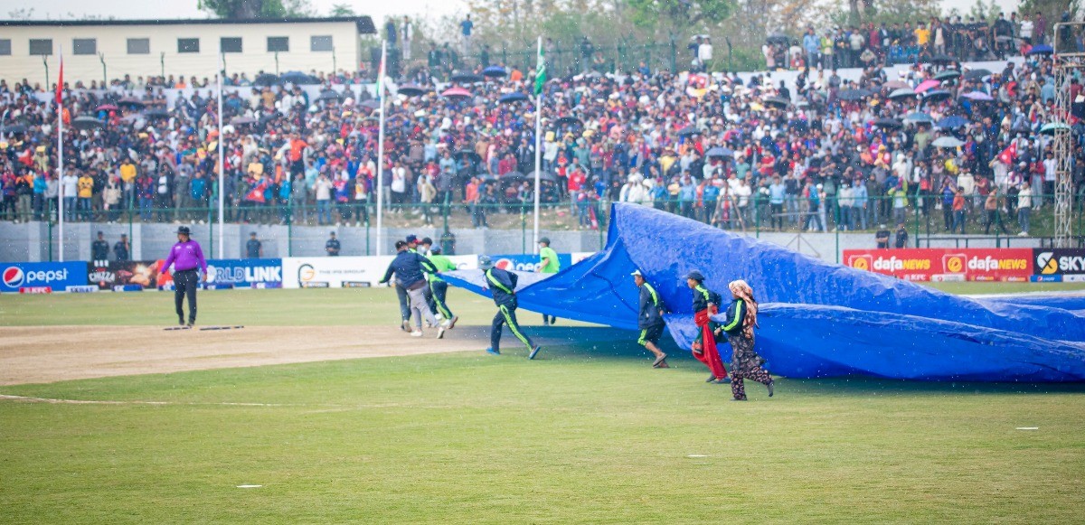 बर्षाले रोकिएको नेपाल र कुवेतको खेल सुरु हुँदै