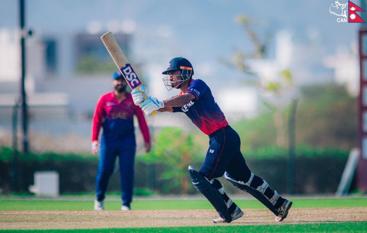 कप्तान रोहितको शतकमा नेपालले युएईलाई दियो २३४ रनको लक्ष्य