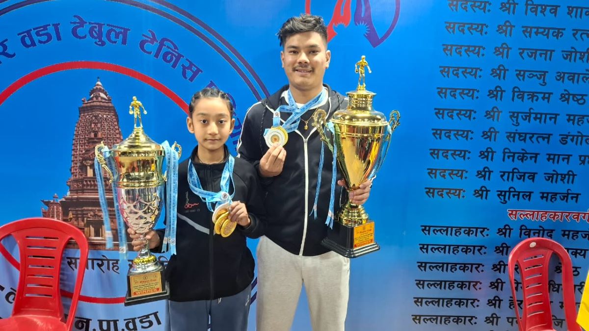 विपुल र अर्सना मेयर कप टेबलटेनिसमा च्याम्पियन