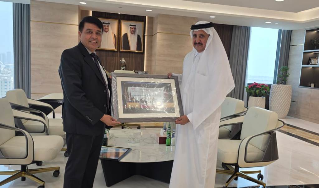 अध्यक्ष ढकाल र कतार चेम्बरका अध्यक्ष अलथानीबीच भेटवार्ता