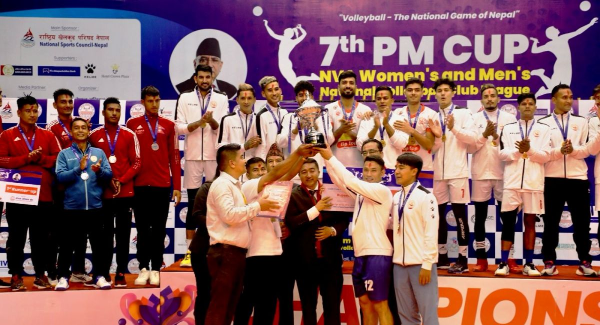 हेल्प नेपाल र पुलिसलाई प्रधानमन्त्री कप भलिबलको उपाधी