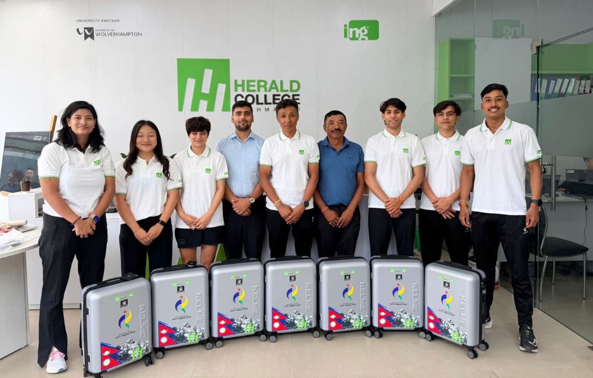 एसियाड टेबलटेनिस टोलीलाई हेराल्डको प्रोत्साहन