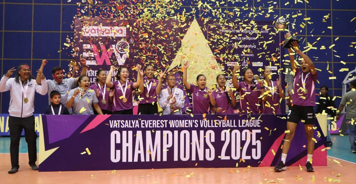 कर्णाली दोस्रो पटक एभरेस्ट महिला भलिबल लिगको च्याम्पियन