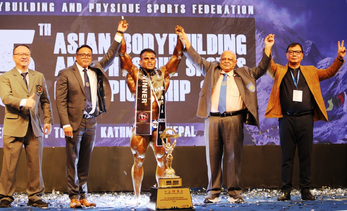 शारीरिक सुगठनअन्तर्गतको मिष्टर एशियाको उपाधि भारतका सराभननलाई