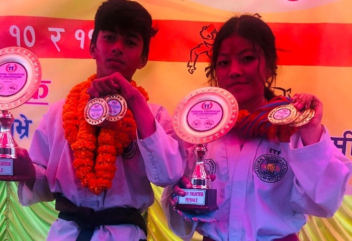 नौ स्वर्णसहित काभ्रे टिम च्याम्पियन