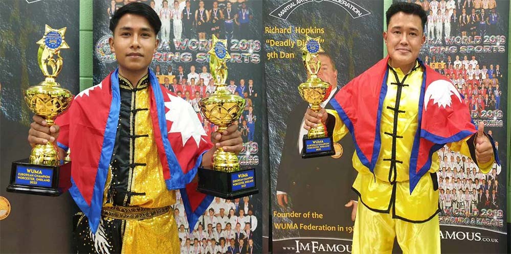 उमा कुङफुमा नेपाललाई तीन स्वर्ण