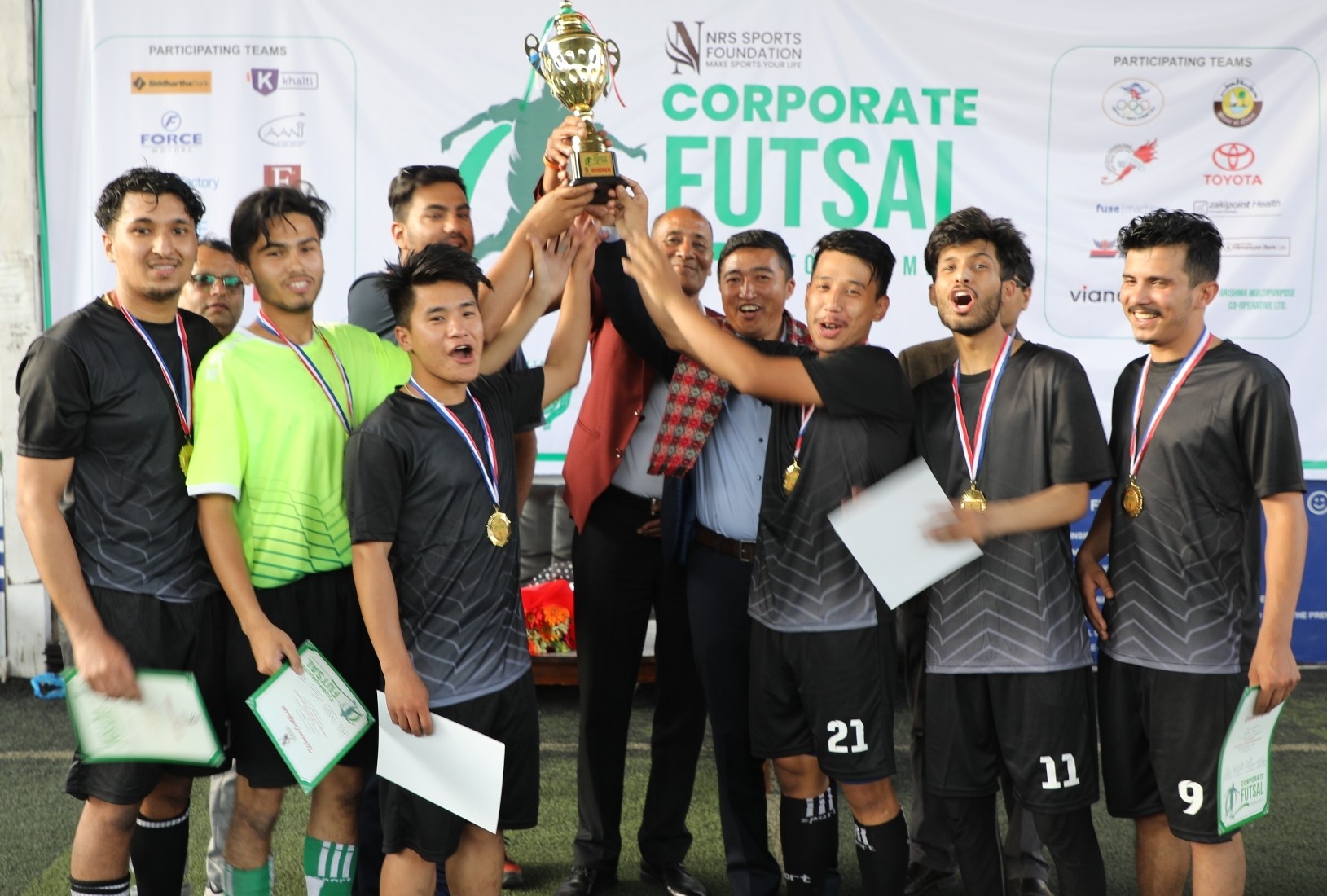 ग्रिष्मा मल्टिपर्पोजले हात पार्यो एनआरएसको फुटसल उपाधि