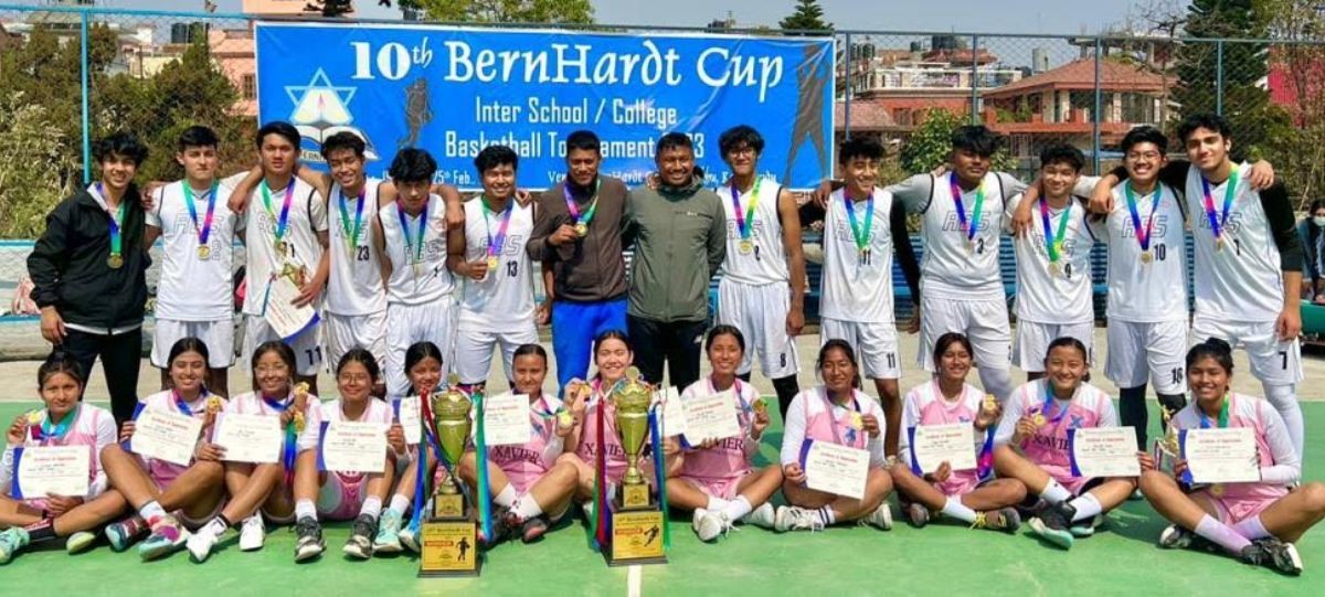 रातो बंगला र जेभियरलाई बर्नहार्ट कप बास्केटबलको उपाधि