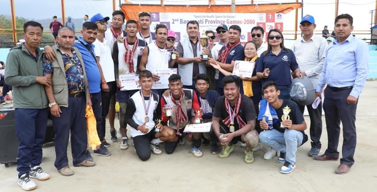 काठमाडौं र चितवनलाई भलिबलमा स्वर्ण