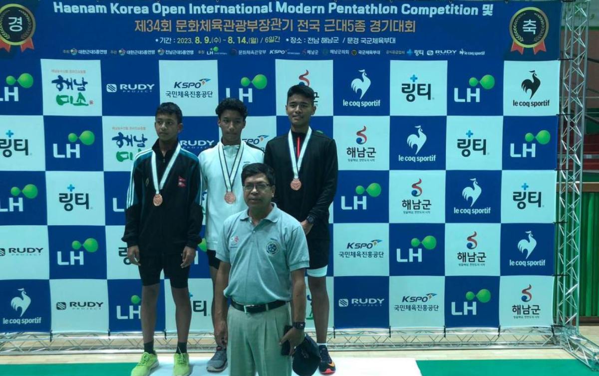 कोरियामा मोर्डन पेन्टाथलनमा नेपाललाई कांस्य