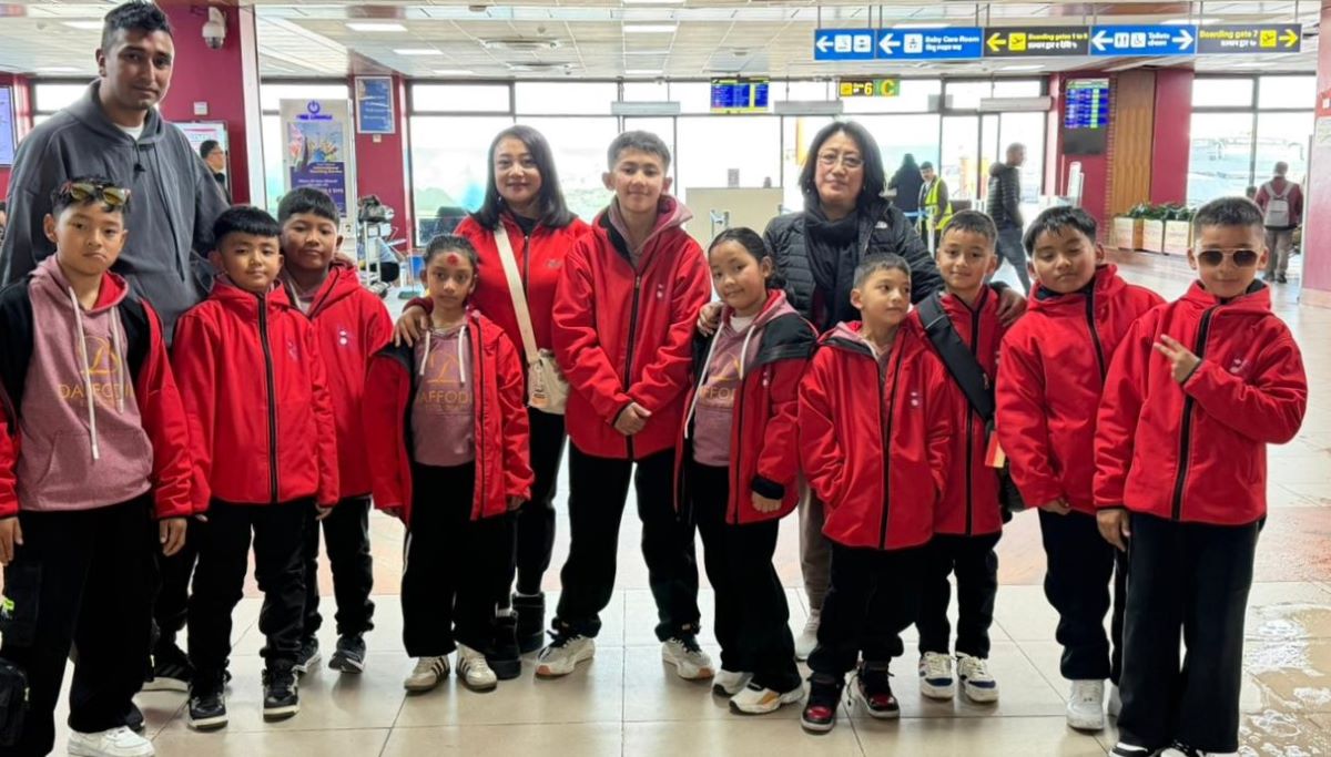 तेक्वान्दो टोली चीन प्रस्थान