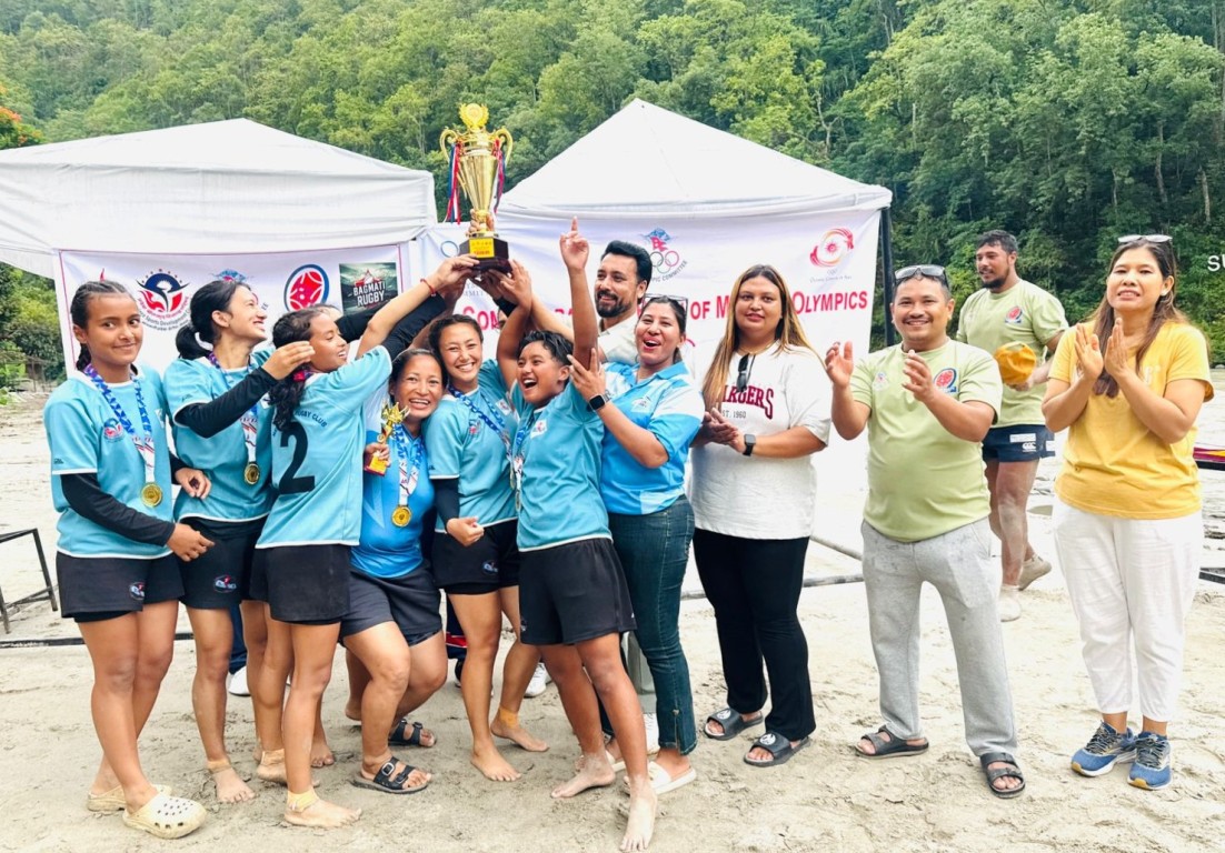 नेपाल महिला रग्बी क्लबले जित्यो प्रथम बागमती महिला रग्बीको उपाधि