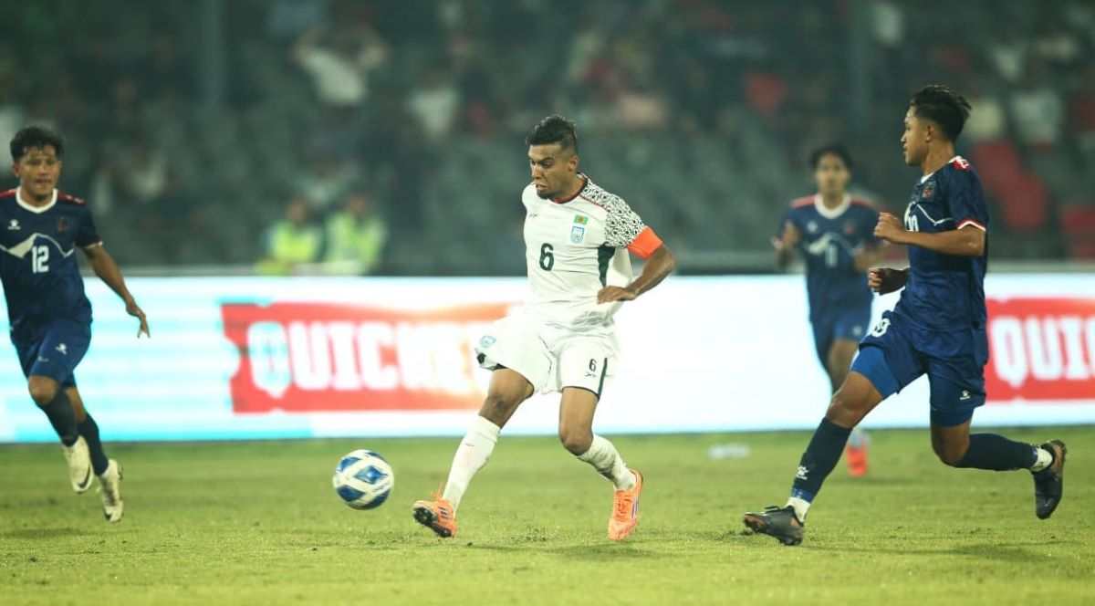 बंगलादेशसंग २–२ गोलको बराबरी खेल्यो नेपाल