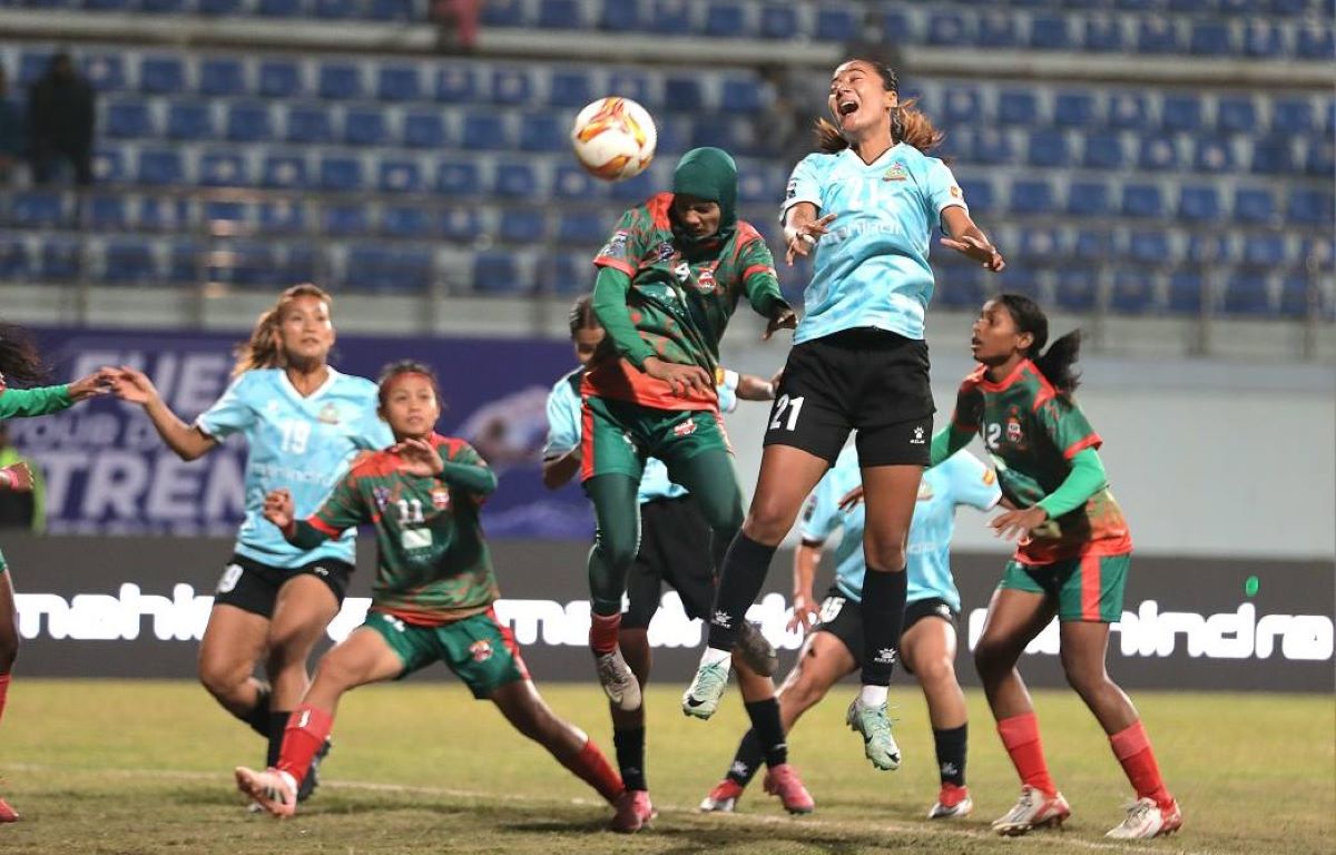 साफ महिला क्लब च्याम्पियनसिपमा एपीएफ क्लबको शानदार विजयी शुरुवात