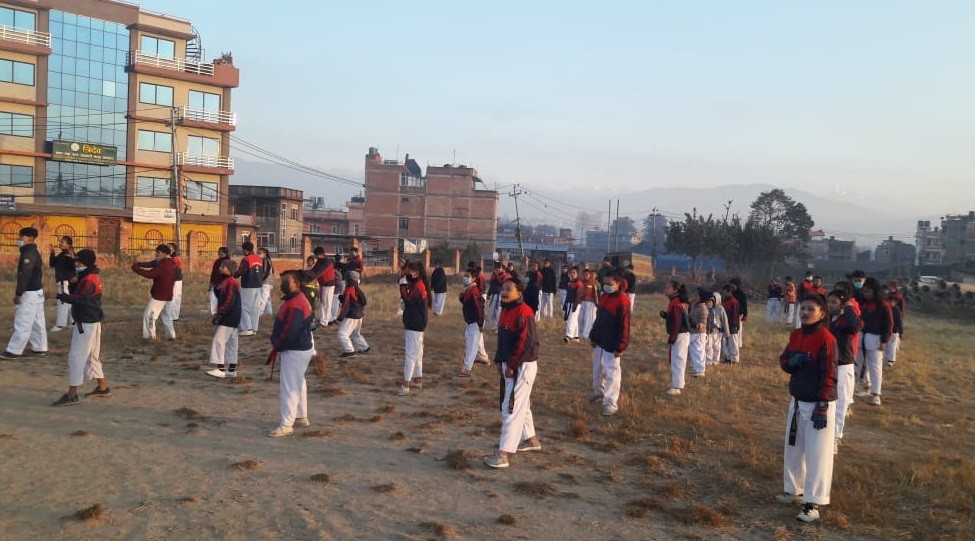 सल्लाघारी तेक्वान्दो डोजाङ्गद्वारा ब्लाकबेल्ट ग्रेडिङ्ग सम्पन्न