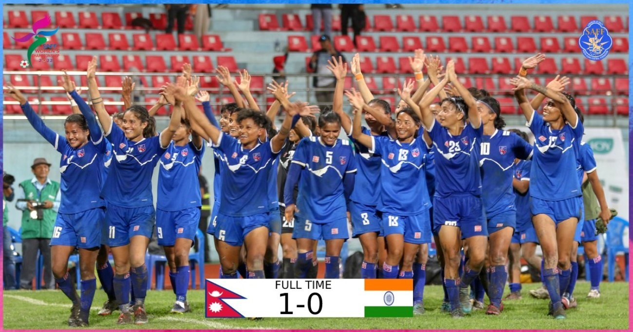 महिला साफ : भारतविरुद्ध ऐतिहासिक जित निकाल्दै नेपाल फाइनलमा
