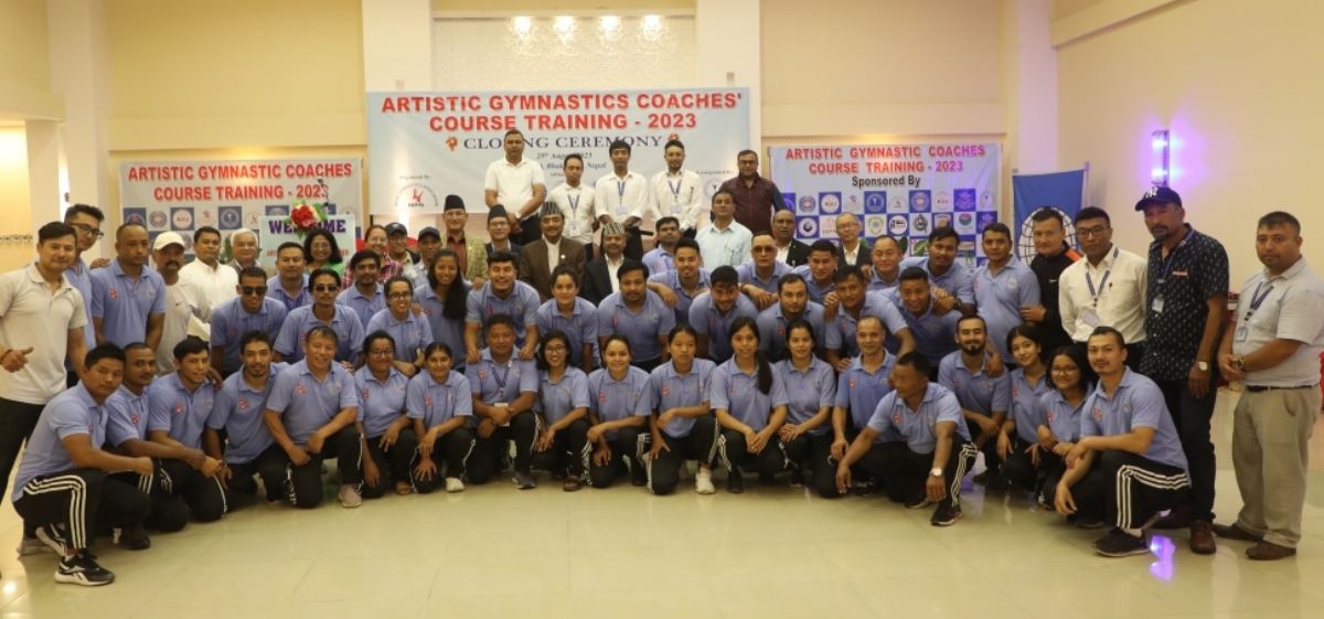 आर्टिस्टिक जिम्न्याष्टिक कोचेज कोर्स सम्पन्न