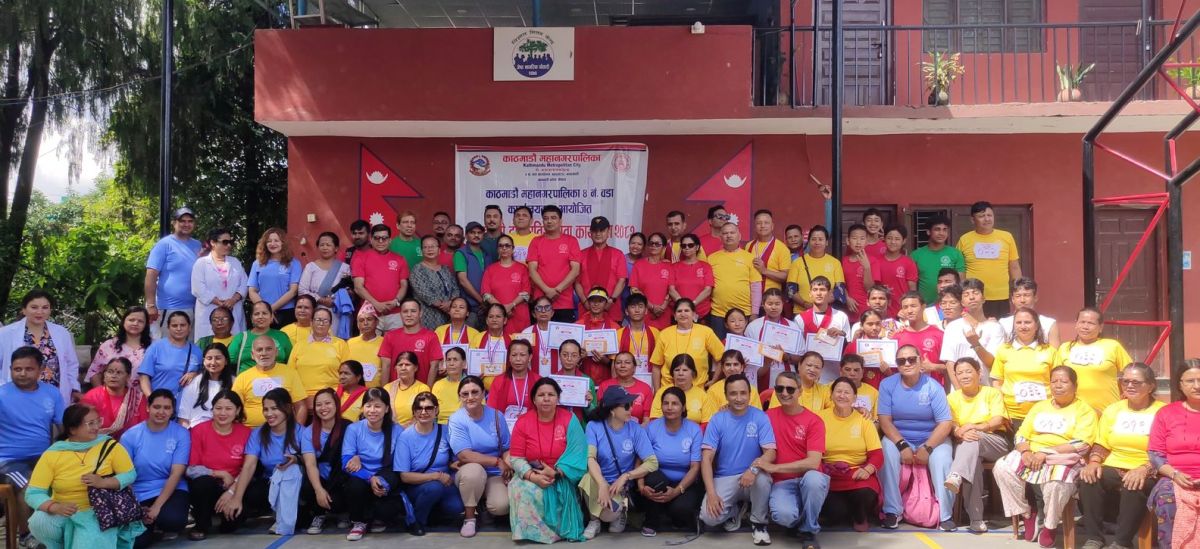 काठमाडौं वडा ४ द्वारा आयोजित दौडमा विकेश र रन्जुले जित उपाधि