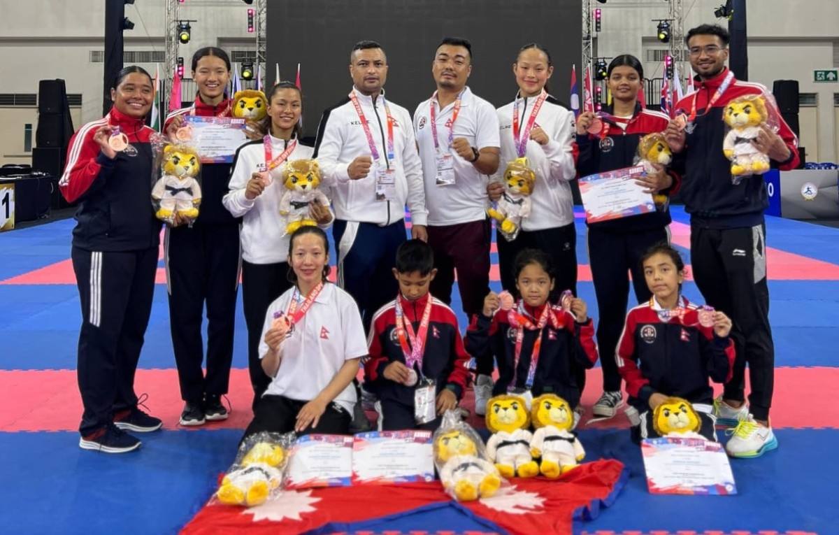 थाइल्यान्डमा कराते स्टार एरिका गुरुङले जितिन स्वर्ण